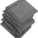 Hanging Closet Organizer with Non-woven Fabric Space-saving Clothes Storage for Wardrobe Foldable Design Gray