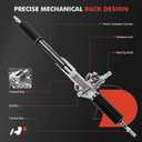 A-Premium - Hydraulic Power Steering Rack and Pinion Compatible with Toyota Sienna 2004-2006 3.3L, Sienna 2007-2010 3.5L