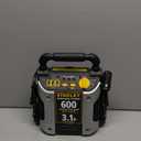 STANLEY J309 Portable Power Station Jump Starter 600 Peak Amp Battery Booster, 3.1A USB Ports, 12 Volts, Battery Clamps