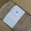 SUBRTEX Bathroom Rugs, 20" x 32" Chenille Bath Rug Soft Short Plush Bath Mat Soft Shower Mat Water Absorbent Shower Mat Quick Dry Machine Washable, Taupe Brown