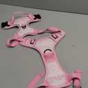 Rnivvi No Pull Dog Harness, Cute Reflective Medium Sized Puppy Kitten Harness, Adjustable Soft Padded Vest for Medium Dogs, Heavy Duty Pet Vest with Easy Control Handle for Walking, Pink Hearts