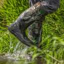 HISEA Men's Rain Boots, Waterproof Durable Insulated Rubber Boots for Men, 5 mm Neoprene Outdoor Mud Fishing Hunting Boots for Multi-Season (Black, Camo & Brown) (13)