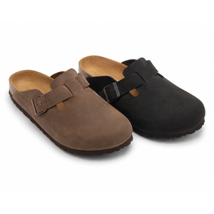 2 Pcs, Birkenstock Boston Classic Arch Clog, Black And Brown Leather,46 M EU