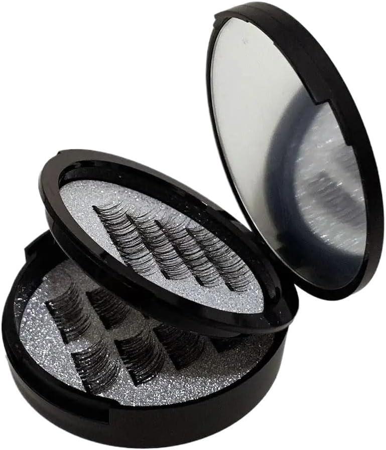 Magnetic False Eyelash Set Reusable Magnetic Eyelash Soft Natural Looking Magnetic Eyelashes Natural Look Easy To Put On And Take Off No Adhesive Required Great For Everyday Use And Special Occasions(