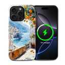 Case for iPhone 15 Pro Max, Magnetic Hybrid Shockproof Protective Phone Case with MagSafe Compatible Design, Lemon Coast