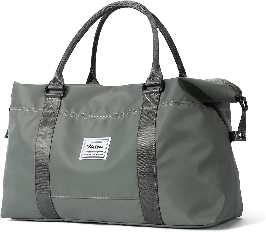 Small Gym Duffel Bag, Travel Weekender Bags for Women, Overnight Gym Carry On Tote Bag with Wet Pocket, Hospital Mom Bag for Labor and Delivery - Green