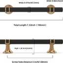 10 Pack 5 Inch Cabinet Pulls knurled Matte Black and Champagne Bronze Kitchen Cabinet Handles Aluminum and Zinc Alloy Drawer Pulls Solid Cabinet Hardware