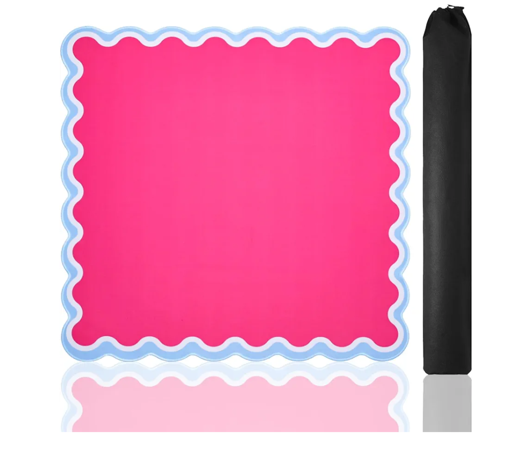 Mahjong Mat (31.5” x 31.5”) with Black Carrying Bag, Anti-Slip, Mahjong Mat for Table, Poker, Board Games, Dominoes, and Card Games