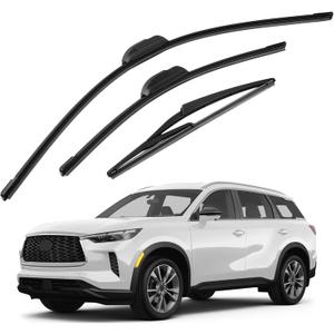 26"+ 17"+ 12" Windshield Wiper Blades Fit for INFINITI QX60 2014-2025 2026 Original Equipment Windshield Wipers Hook Car Accessories 3-Pack