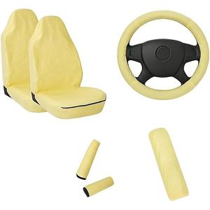 AutoGuard 360 Vehicle Interior Protection Kit – 6-Piece Set for Seats, Steering Wheel, Gear Shift & Signal Arms – Water-Resistant, Reusable, Universal Fit – Ideal for Dealers, Mechanics, and Detailer