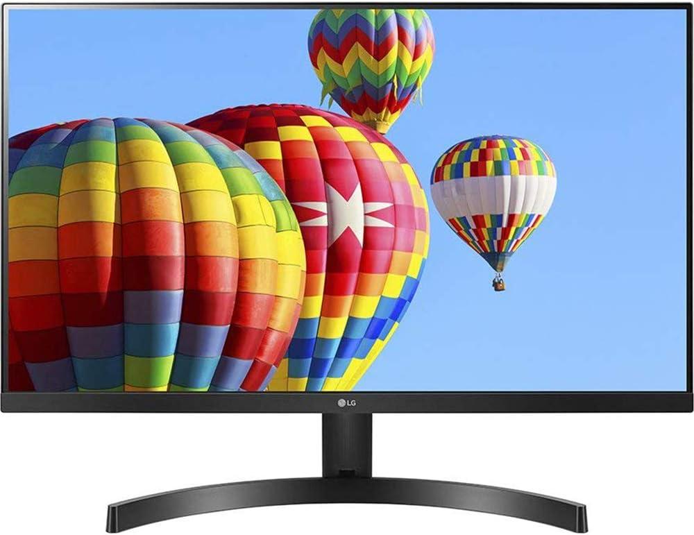 LG 24MK600M-B Monitor 24'' FHD (1920 x 1080) IPS Display, 3-Side Virtually Borderless Design, Radeon FreeSync Technology, Dual HDMI - Black