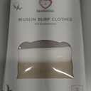 Bearmoss Muslin Burp Cloths, 100% Cotton Baby Burping Clothes, Large Extra Soft Absorbent for Unisex Newborn Boy and Girl, 20x10in, 6 Pack