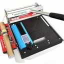 13" Pro Rigid Core Vinyl floor Cutter with Notching Tools and Extra Blade, Cuts LVP, WPC, LVT, SPC, VCT, PVC for Complex Jobs! No Chipping, No Power Needed!