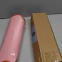 Pink Scalloped Paper Placemats 60 Pcs Disposable Coated Paper Waterproof Place Mat with Wavy Edge Table Decor for Baby Shower Party Supplie Birthday Wedding Banquet Tea Party (13.5 Inch Round)