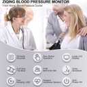 Blood Pressure Monitor, Bp Machine with Large Upper Arm Cuff of 8.7-17.3 Inches, Large Screen, Total 198 Memories for 2 Users(Black+White)