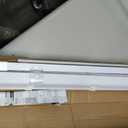 UNISHADES No Drill Blinds for Windows 1" Vinyl L-Shaped Slats Cordless Mini Blinds for Home, for Window Size 28" W 64" H White