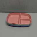 Divided Plates 10.5 Inch for Adults, Portion Control Bariatric Plate, Wheat Straw Plates with 3 Compartments, Unbreakable Reusable Portion Control Plates, BPA Free(4PCS) (INS Series-4PACK)