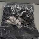 Fireplace Draft Cover, Fireplace Blocker Blanket Stops Heat Loss, Adjustable Fireplace Draft Stopper with Hook and Loop Tapes Black 45" W x 34" H