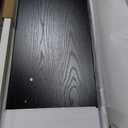 Henn&Hart 28" Wooden Accent Cabinet, Sideboard Buffet Cabinet with 2 Panel Doors, an Adjustable Shelf and Cable Management Cut-Out for Living Room, Dining Room, Bedroom or Entryway, Antiqued Gray Oak (Black Grain)