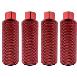 2 Pairs Aluminum Alloy Bike Pegs for Mountain Bike Cycling Rear Stunt Pegs Fit 3/8 inch Axles