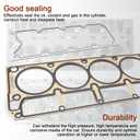 AUTOBABA GEN 3 III LS Gasket Set Kit & LS Head Gaskets Compatible with 1999-2010 GM Chevy Silverado GMC Sierra 1500 2500 Engine LS1 LS6 LQ4 LQ9 4.8L 5.3L 5.7L 6.0L Replace# 12558178 12551933 12611384
