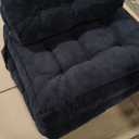 MAXYOYO Folding Sofa Bed, Convertible Sleeper Chair with Pillow Foldable Mattress with Back Support, Portable Fold Out Chair Bed Comfy Floor Sofa Lounge for Living Room Bedroom, Black, Single