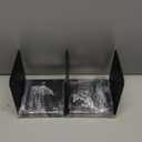 6x6 Stainless Steel Post Base,Internal 5.5 x 5.5 Post Anchor Bracket,Deck Post Base Concrete Support Anchor Base for Deck Railing, Fences, Mailboxes(4Pcs Black)