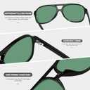 YDAOWKN Retro Aviator Sunglasses for Women Mens Large Frame Classic Vintage 70s Sun Glasses Aviators