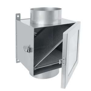 Dryer Duct Lint Trap, Indoor Dryer Vent Kit, Secondary Lint Trap for Electric Clothes Dryers with 4inch 8ft Dryer Vent Hose, 2 Clamps, 2 Stainless Steel Mesh, Dryer Lint Catcher for Dryer (Metal)