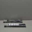 2PCS Spring Tension Curtain Rod 28 To 48 Inch Adjustable Expandable Black Tension Rod 7/8" Shower Curtain Rods No Drilling Spring Loaded Curtain Rod for Windows Bathroom Closet Bedroom Doorway Door