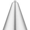Livex Lighting, 41492-66, Dulce, Cone Pendant, Brushed Aluminum with Polished Chrome Accents