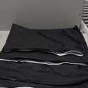 Zipper Fitted Sheet - Includes 1 Fitted Sheet Base & 2 Zip-On Sheets - Upto 16 in. Deep Pockets Twin Size Zipper Fitted Sheet - Easy to Change, Sateen Cotton 600 TC Fitted Sheet - Black