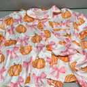 MBZJSDKHLK Women's Halloween Pajamas Set Silk Satin Ghost Pumpkin Print Long Sleeve Button Down Shirt 2 Piece Pjs Shorts Sets, XL