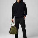 JMIERR Men's Chino Pants Casual Elastic Waist Tapered Golf Trousers (Black, XL)