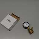 Gas Line Pressure Tester, Brass Gas Pressure Tester Gauge, 3/4" FNPT Forged Brass Assembly with Air Pressure Gauge 30psi and Air Bleeding Valve for Pressure Testing on Home Gas Line