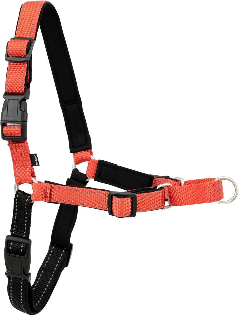 PetSafe Easy Walk Deluxe Dog Harness, No Pull Dog Harness Perfect for Leash & Harness Training Stops Pets from Pulling and Choking on Walks Large, Rose (Large (Pack of 1))