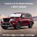 EcoNour Windshield Sunshade Compatible for Nissan Armada 2017-2023 2024 | Sun Visor for Front Windshield & Window Sun Shade Cover, UV Heat Blocker & Protector, Car Accessories