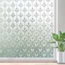 rabbitgoo Privacy Window Film Non Adhesive Frosted Glass Sun Blocking Self Static Cling Decorative for Home Kitchen Living Room, Removable and Reusable, 23.6 x 157.4 inches