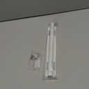 Luvenia Valet Rod,Adjustable Closet Rod 12in Heavy Duty Stainless Steel,Closet Rods For Hanging Clothes Retractable Slide Out Valet Rod For Closet Pull Out For Closet, Laundry Room, Bedroom(White)