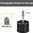 2 Inch Metal Bed Legs Replacement for Adjustable Bed Base Frame, Short Screw in Furniture Legs Set of 6