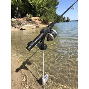 Brocraft Bank Fishing Rod Holder/Ground Adjustable Swivel Rod Holder/Bank Rod Holder