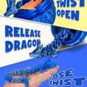 TBOLINE 12" 3D Printed Dragon Egg, Cool 3D Printer Articulated Crystal Dragon Toys for Kids, Surprise Animals Figurines Fidget Dinosaur Eggs Toys for Boys Kids Teen 5-7 4-6 8-12