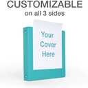 Cardinal 3 Ring Binders, Binders for School and Office, Durable 1.5 Inch, Round Rings, Holds 350 Sheets, ClearVue Presentation View, Non-Stick, Assorted Bright Colors, 4 Pack 