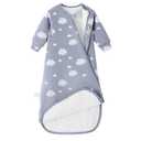 Unisex Sleep Bag for Toddlers 1.0 Tog Sleep Sack - 6-18M, One Piece Long Sleeves, Gift for Baby (Blue Sky)