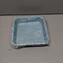 2-Pack 8 inch Square Baking Pan, Non-Stick Square Cake Pan for Cakes Lasagna Brownies, 8x8 Baking Pan, Even Heating, Easy to Clean, Light Blue