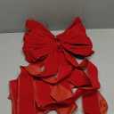 2 Pack Red Christmas Bows Outdoor Decorations,12”x20” Large Christmas Tree Topper Bow, Velvet Wreath Bow with Glitter Gold Edge for Xmas Home Front Door Decor