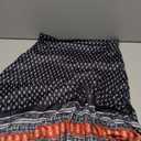 Zando Long Skirts for Women Trendy Dresses High Waisted Maxi Skirt Casual Workout Stretchy Flared Flower Skirt for Girls (Large, Black Pink Floral)