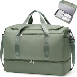 Extra Large Travel Duffle Bag,Carry on Overnight Weekend Bag with Shoes Compartment,Weekender Bags for Women for Travel Business Trips Sport Hospital