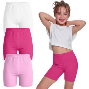 3 Pack Girls Bike Shorts 5-14 Years