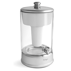 Culligan with ZeroWater Technology 40-Cup Glass Water Filter Dispenser – Includes 5-Stage Advanced Water Filter, Certified to Reduce Lead, Total PFAS (Forever Chemicals), Fluoride, and Chlorine
